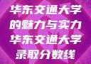 华东交通大学的魅力与实力华东交通大学录取分数线
