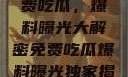 独家揭秘，免费吃瓜，爆料曝光大解密免费吃瓜爆料曝光独家揭秘不用下载