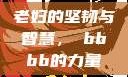 老妇的坚韧与智慧，槡bbbb的力量