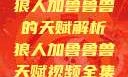 狼人加鲁鲁兽的天赋解析狼人加鲁鲁兽天赋视频全集