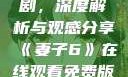 妻子6在线观看免费版电视剧，深度解析与观感分享《妻子6》在线观看免费版电视剧公公与媳妇
