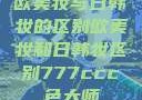 欧美妆与日韩妆的区别欧美妆和日韩妆区别777ccc色大师