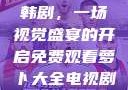 免费观看萝卜大全电视剧韩剧，一场视觉盛宴的开启免费观看萝卜大全电视剧韩剧大牛动漫