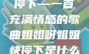 姐姐呀姐姐快停下—一首充满情感的歌曲姐姐呀姐姐快停下是什么歌曲小说