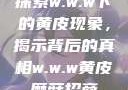 探索w.w.w下的黄皮现象，揭示背后的真相w.w.w黄皮磨菇招商