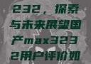 国产MAX3232，探索与未来展望国产max3232用户评价如何