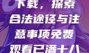 免费观看已满十八岁电视剧下载，探索合法途径与注意事项免费观看已满十八岁电视剧下载漫画