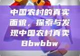 中国农村的真实面貌，探索与发现中国农村真卖Bbwbbw