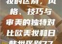 欧美妆与日韩妆的区别，风格、技巧与审美的独特对比欧美妆和日韩妆区别777ccc色大师