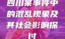 四川某事件中的混乱现象及其社会影响探讨