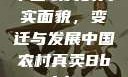 中国农村的真实面貌，变迁与发展中国农村真卖Bbwbbw