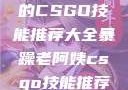 暴躁老阿姨的CSGO技能推荐大全暴躁老阿姨csgo技能推荐大全最新