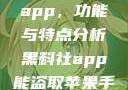 探究黑料社app，功能与特点分析黑料社app能盗取苹果手机信息吗