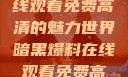 暗黑爆料，在线观看免费高清的魅力世界暗黑爆料在线观看免费高清中文