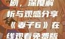 妻子6在线观看免费版电视剧，深度解析与观感分享《妻子6》在线观看免费版电视剧公公与媳妇