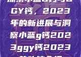 探索小蓝G钙与GGY钙，2023年的新进展与洞察小蓝g钙2023ggy钙2023的功能介绍