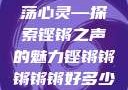 铿锵韵律，激荡心灵—探索铿锵之声的魅力铿锵锵锵锵锵好多少破解