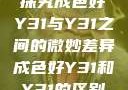 探究成色好Y31与Y31之间的微妙差异成色好Y31和Y31的区别