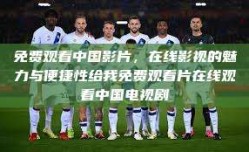 免费观看中国影片，在线影视的魅力与便捷性给我免费观看片在线观看中国电视剧