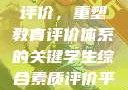 学生综合素质评价，重塑教育评价体系的关键学生综合素质评价平台登录入口