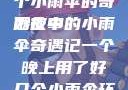 一个晚上与多个小雨伞的奇妙故事
雨夜中的小雨伞奇遇记一个晚上用了好几个小雨伞环球时报
