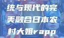 日本农村大姐Rapper，传统与现代的完美融合日本农村大姐rapper的演奏风格