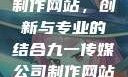 九一传媒公司制作网站，创新与专业的结合九一传媒公司制作网站水平