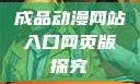 成品动漫网站入口网页版探究