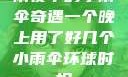 雨夜中的小雨伞奇遇一个晚上用了好几个小雨伞环球时报