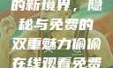探索在线观看高清电视剧的新境界，隐秘与免费的双重魅力偷偷在线观看免费高清电视剧实在太