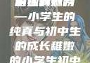 形容稚嫩的小学生与初中生的独特魅力
稚嫩的翅膀—小学生的纯真与初中生的成长稚嫩的小学生初中生怎么形容句子