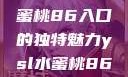 探索YSL水蜜桃86入口的独特魅力ysl水蜜桃86入口直播