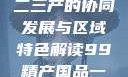 探索中国产业新面貌，一二三产的协同发展与区域特色解读99精产国品一二三产区区观看