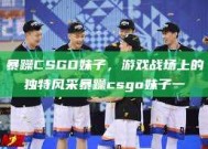 暴躁CSGO妹子，游戏战场上的独特风采暴躁csgo妹子一