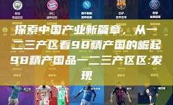 探索中国产业新篇章，从一二三产区看98精产国的崛起98精产国品一二三产区区:发现