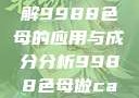 制作CAMDS成分表，详解9988色母的应用与成分分析9988色母做camds成分表最新消息