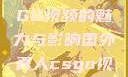 国外真人CSGO视频的魅力与影响国外真人csgo视频播放