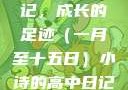 小诗的高中日记，成长的足迹（一月至十五日）小诗的高中日记1一15小说