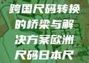 欧洲尺码与日本尺码专线，跨国尺码转换的桥梁与解决方案欧洲尺码日本尺码专线美国欧洲lv