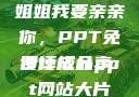 姐姐我要亲亲你，PPT免费模板分享
设计成品ppt网站大片