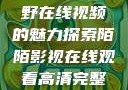 欧美乱妇，狂野在线视频的魅力探索陌陌影视在线观看高清完整版