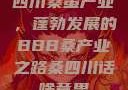四川桑蚕产业，蓬勃发展的BBB桑产业之路桑四川话啥意思