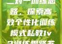 私教一对一与二对一训练思路，探索高效个性化训练模式私教1v2训练思路苏杭杭