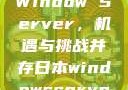 日本市场中的Window Server，机遇与挑战并存日本windowsserver服务器