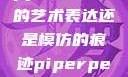 黑人双人rapper，纯粹的艺术表达还是模仿的痕迹piperperrier黑白配