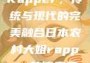 日本农村大姐Rapper，传统与现代的完美融合日本农村大姐rapper的演奏风格