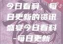 今日看料，每日更新的资讯盛宴今日看料-每日更新