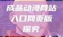 成品动漫网站入口网页版探究