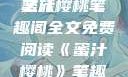 蜜汁樱桃，一场甜蜜的阅读之旅
蜜汁樱桃笔趣阁全文免费阅读《蜜汁樱桃》笔趣阁全文免费阅读下载