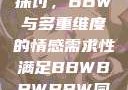 关于性满足的探讨，BBW与多重维度的情感需求性满足BBWBBWBBW同性恋